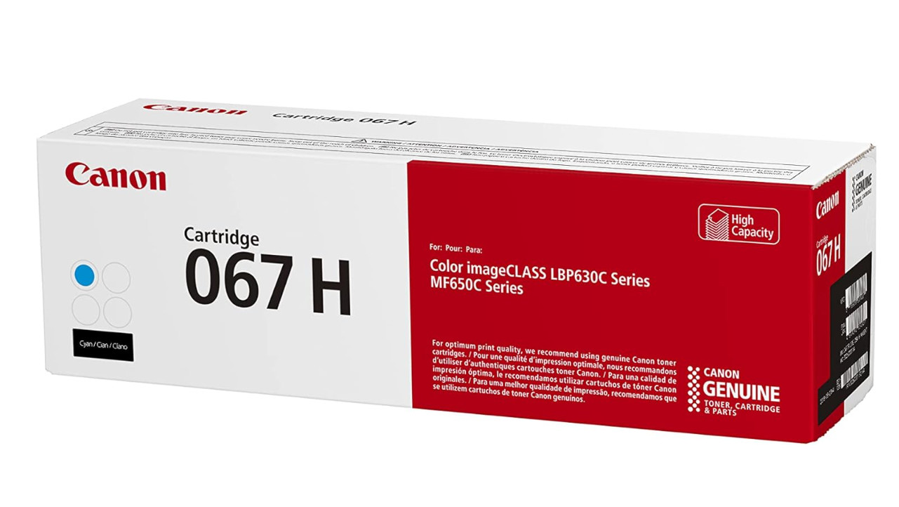 Canon 067H High-Yield Toner 4 Color Set –Works with LBP633Cdw MF653Cdw MF654Cdw