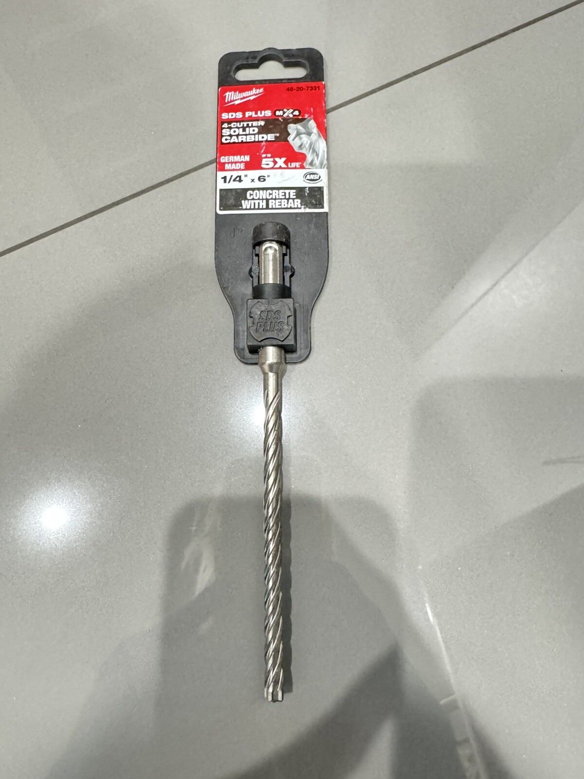 Milwaukee 48-20-7331 1/4 in. x 6 in. MX4 SDS+ Carbide Drill Bit