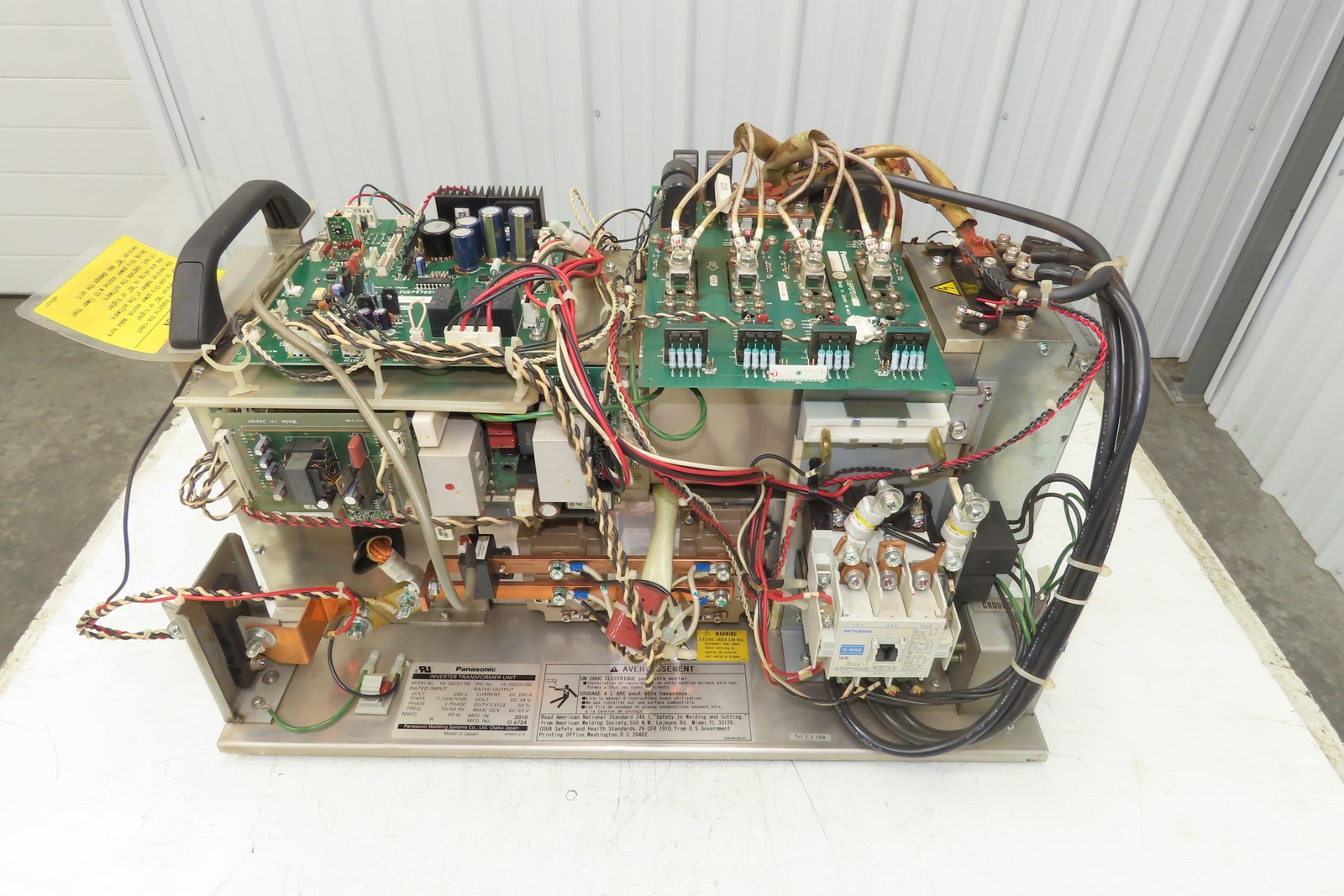 Panasonic YA-1QD351T00 Inverter Transformer Unit 16kW 200vAC In 34vDC 350A Out