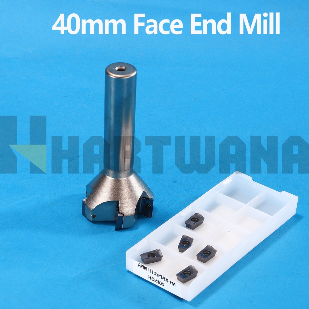 40mm Face Milling Cutter End Mill Holder Milling Inserts APMT1135PEDR 10PCS