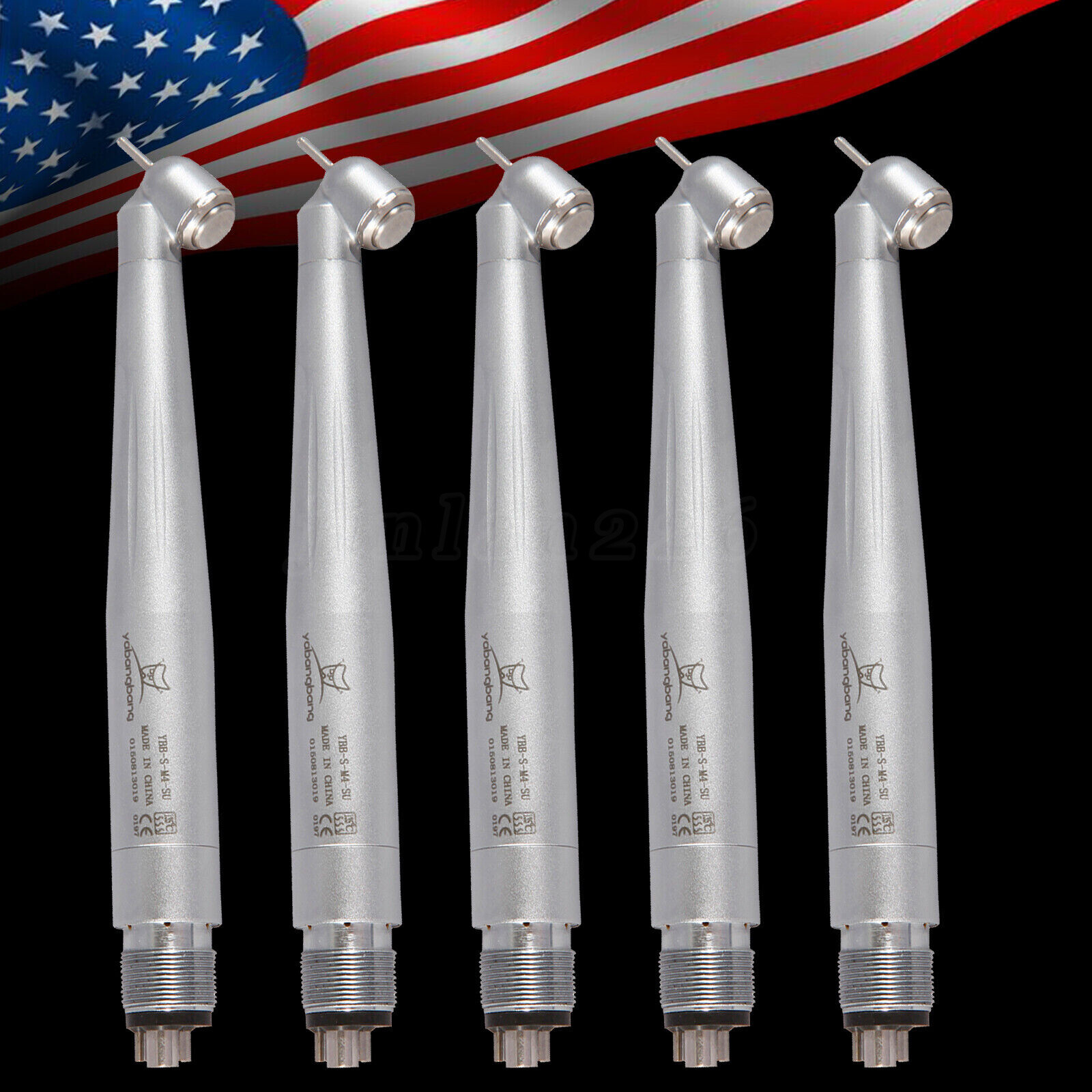 Dental 45 Degree Surgical High Speed Handpiece Push Button 4Hole yabangbang WCA