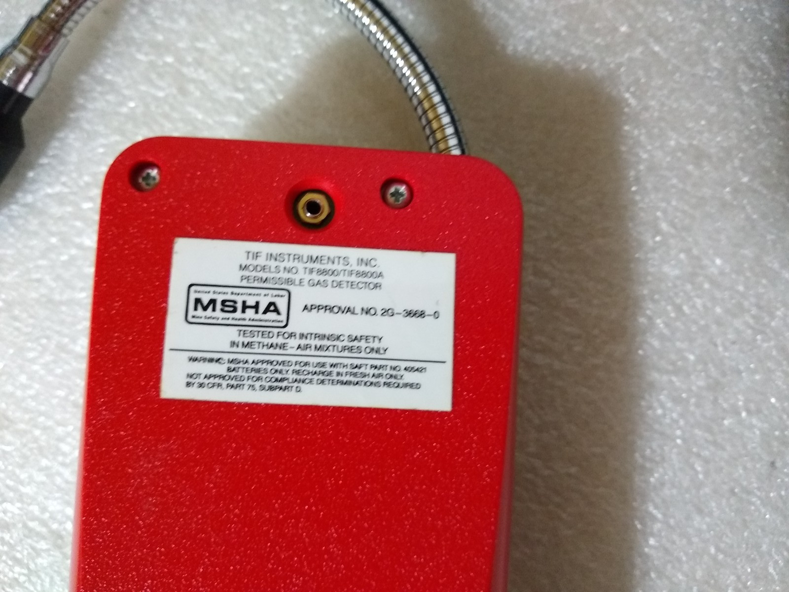 TIF 8800A Combustible Gas Detector w/ Case – No Charger