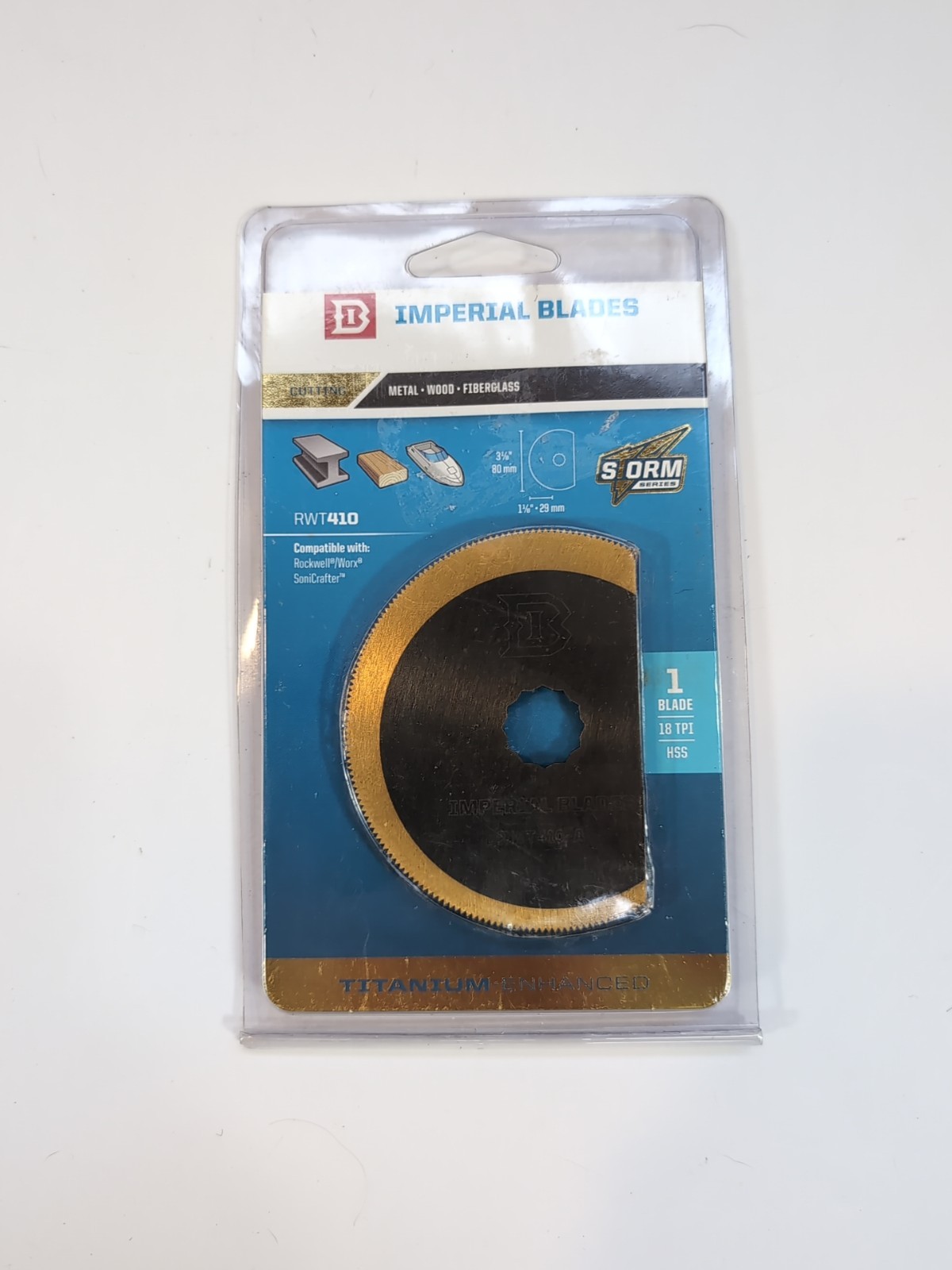 Imperial Blades Metal Wood Fiberglass 3-1/8″ Titanium Oscillating Rockwell/Worx