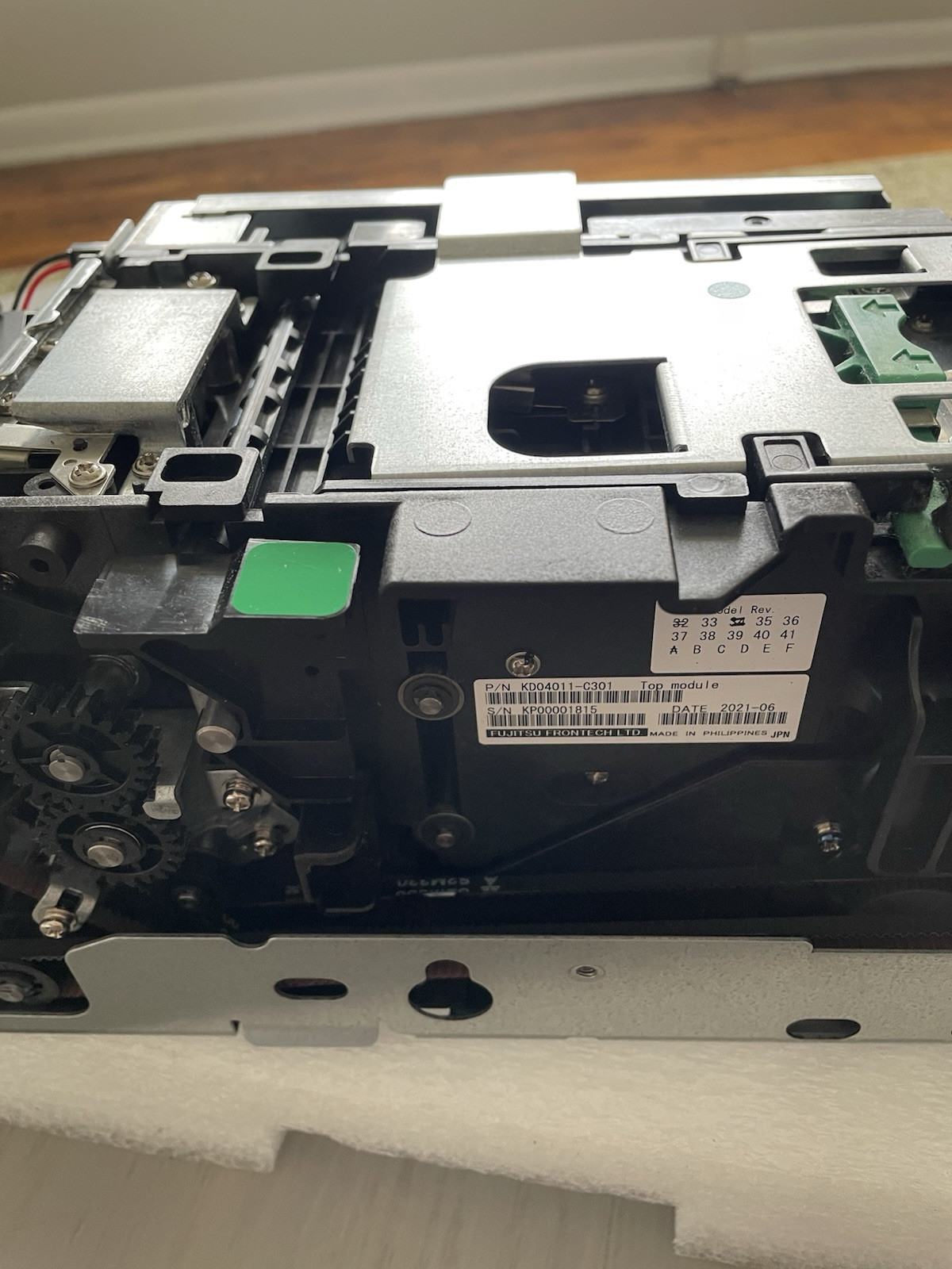 Fujitsu Frontech Cash Handling Bunch Accepter Top Module KD04011-C301 (D25)