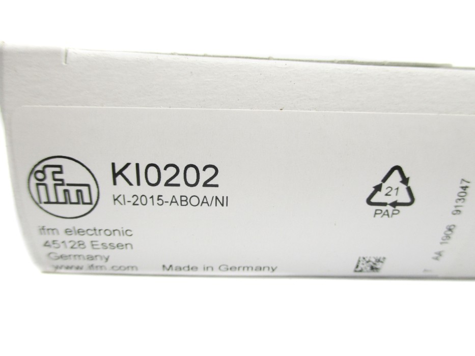 IFM EFECTOR KI0202 KI-2015-ABOA/NI 20-250VAC/DC NSMP