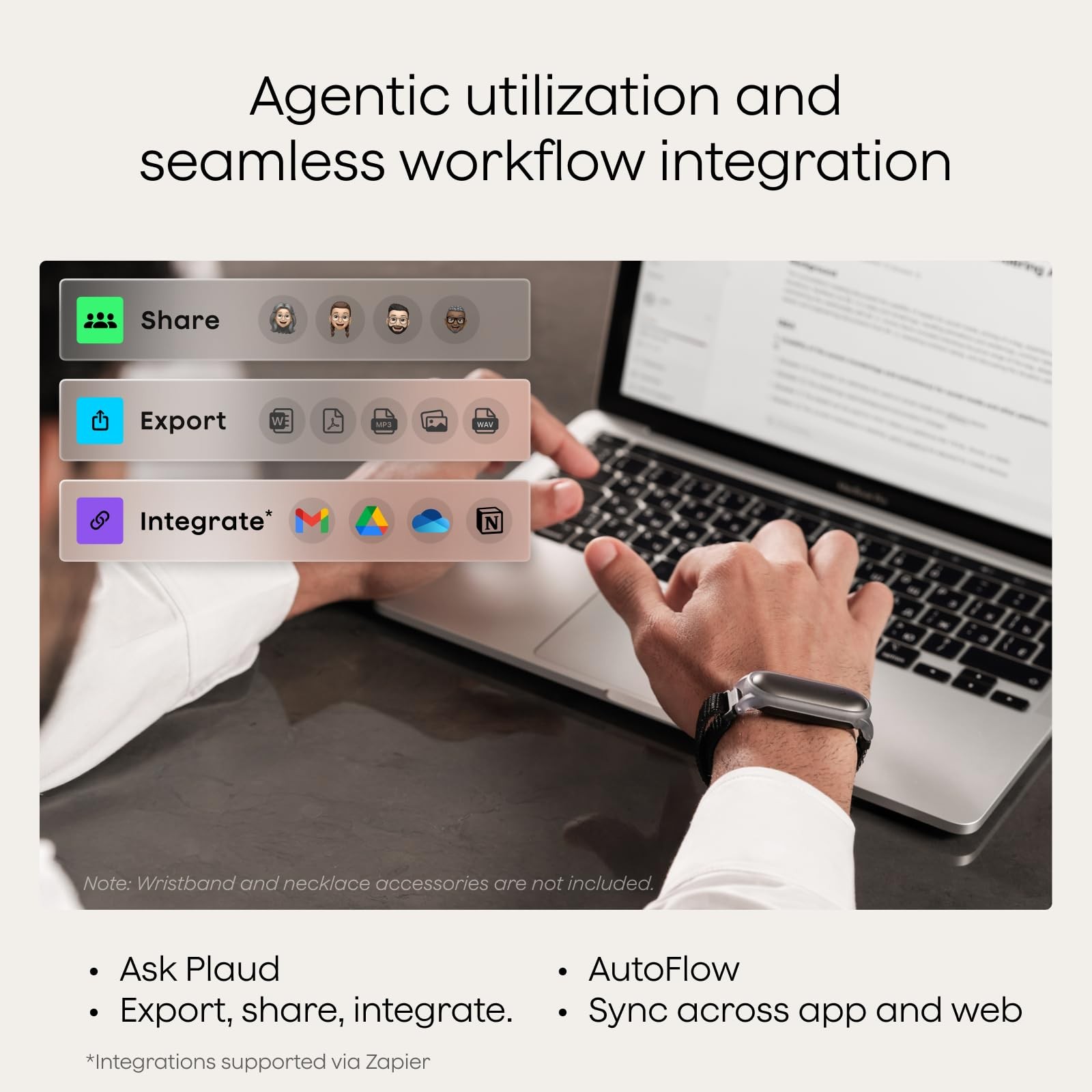 Plaud NotePin Voice Recorder, AI Voice Recorder, App Control, AI Notetaker, A…