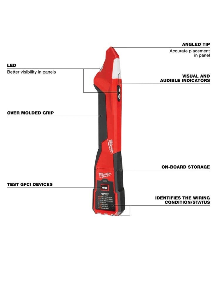 Milwaukee 2222-20 Circuit Breaker Finder w/ LED