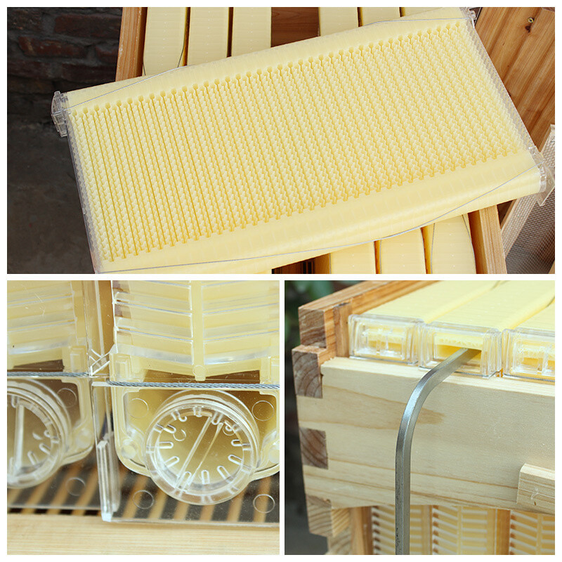 7pcs Auto Oozing Beehives Beekeeping Frames Honey Comb Frames Bee Frames