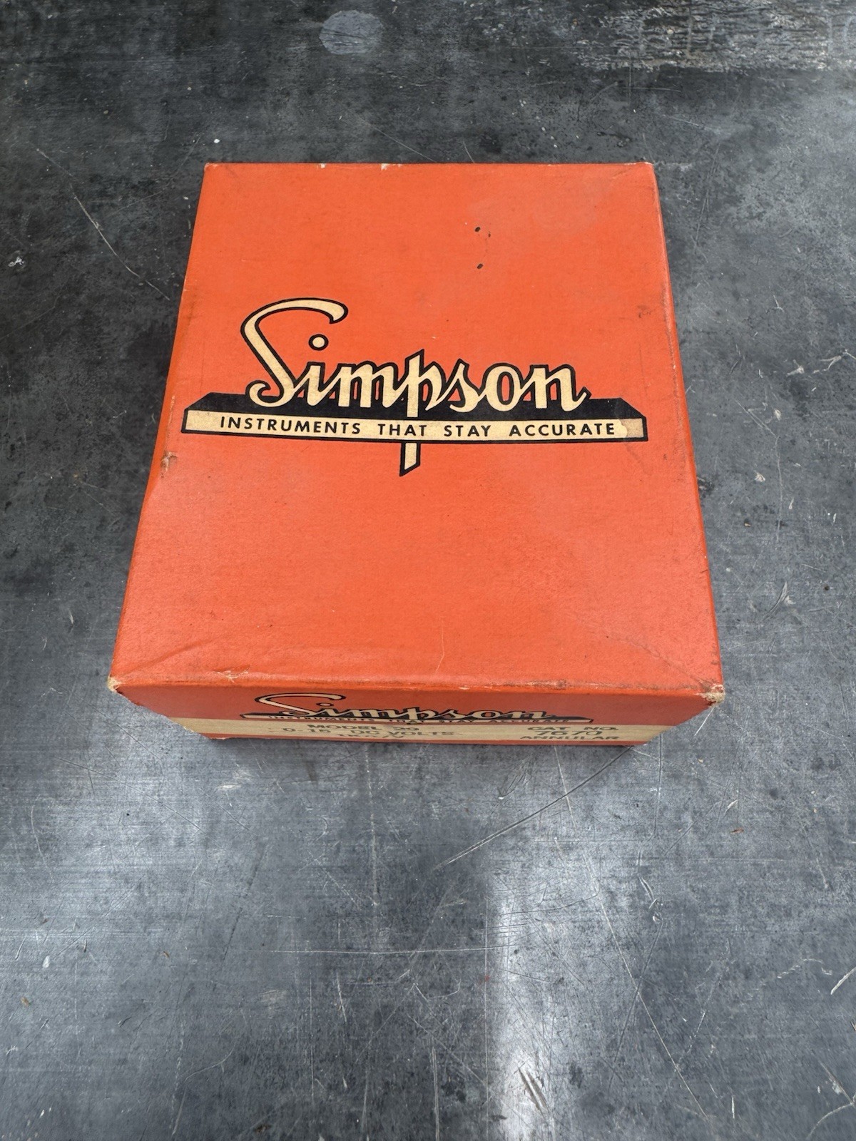 Vintage Simpson Model 29 0-15 DC Amps New In Box