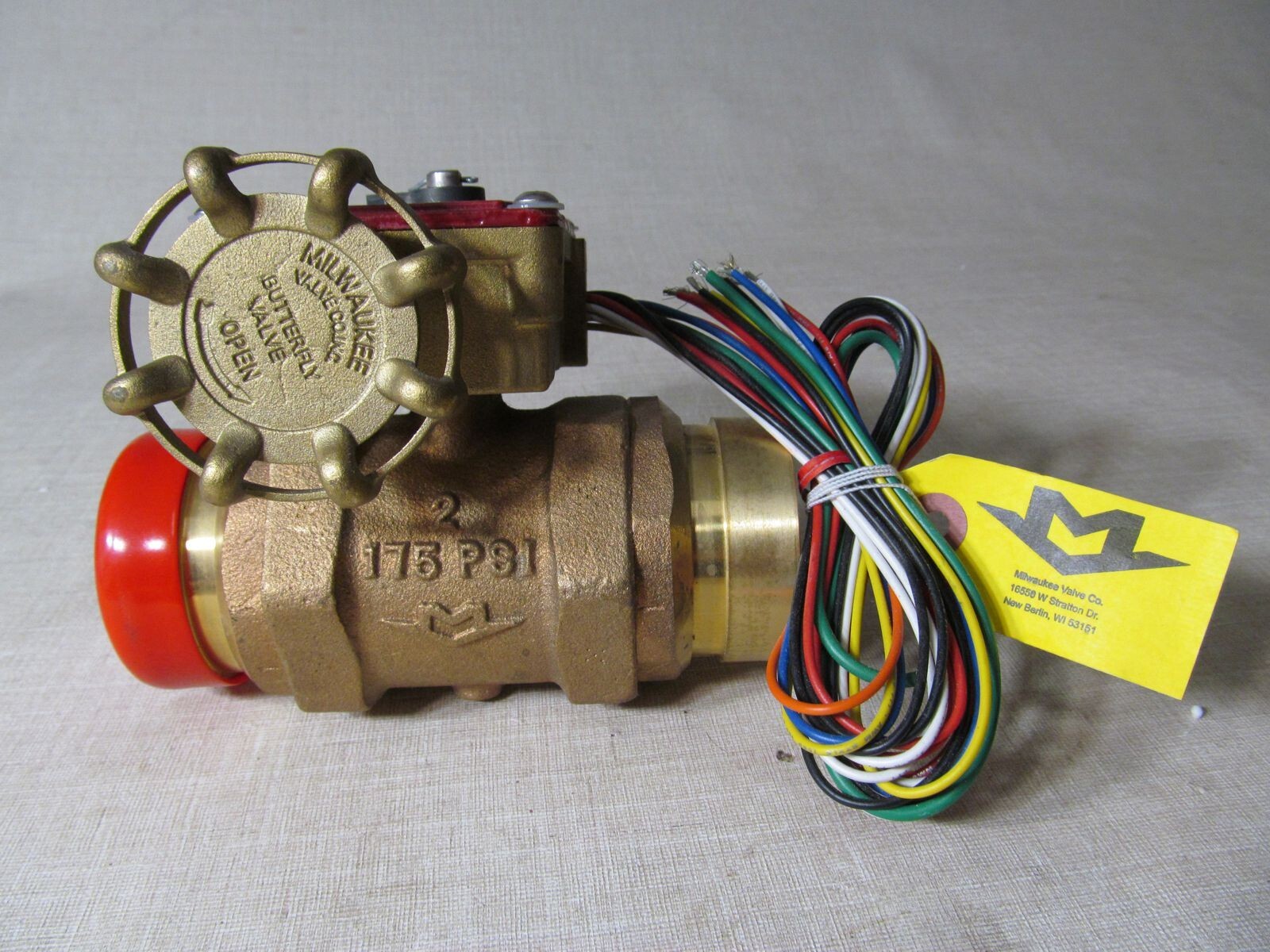 MILWAUKEE VALVE 97017-L BB-SC SPRINKLER CONTROL BUTTERFLY VALVE 2″ BRONZE 175 PS