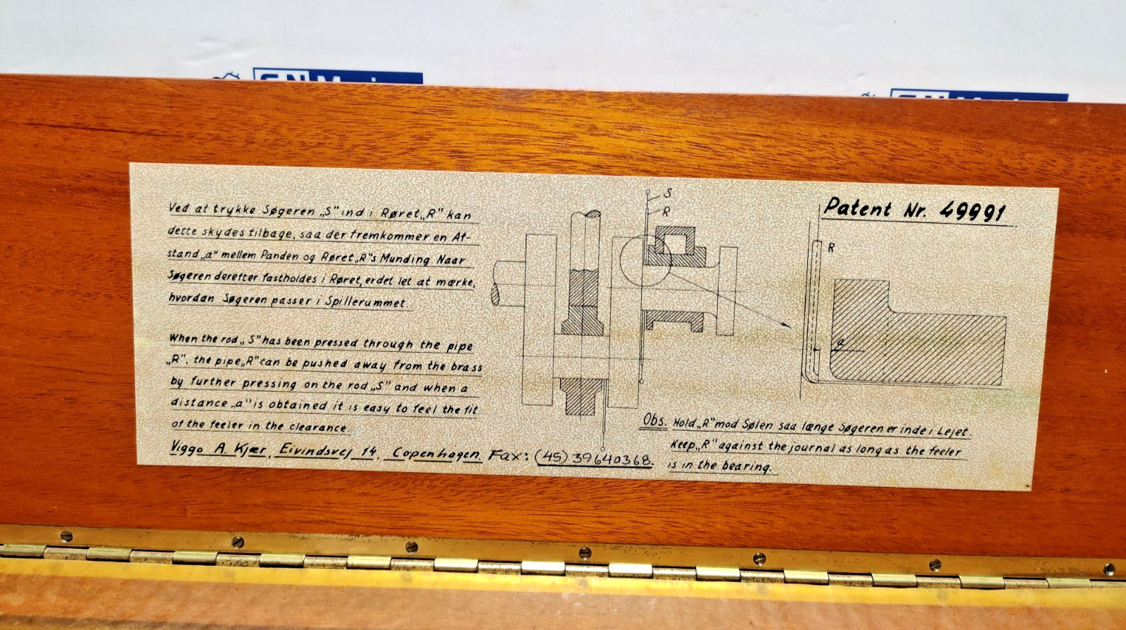 VIGGO A KJAER BEARING FEELER GAUGE SET 49991