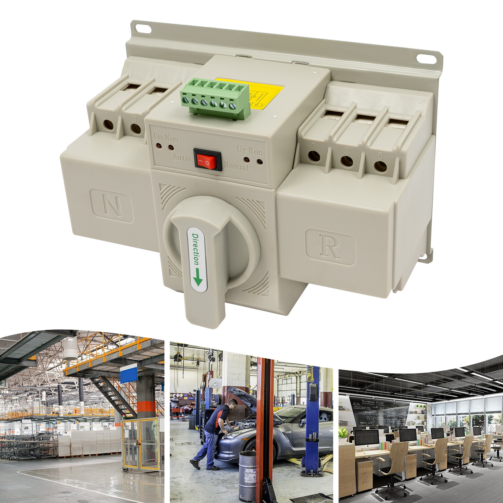 ATS Dual Power Automatic Smart Transfer Switch 63 Amp 3P For Generator 50Hz/60Hz