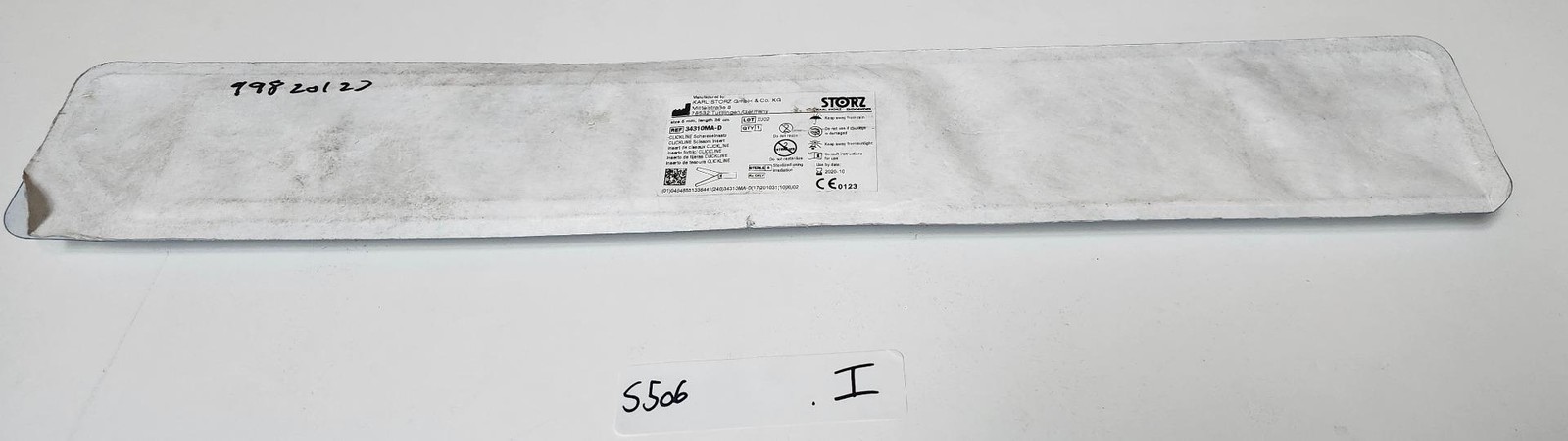 Karl Storz 34310MA Clickline Scissors Insert Serrated, Curved blade, 5mm-36cm i