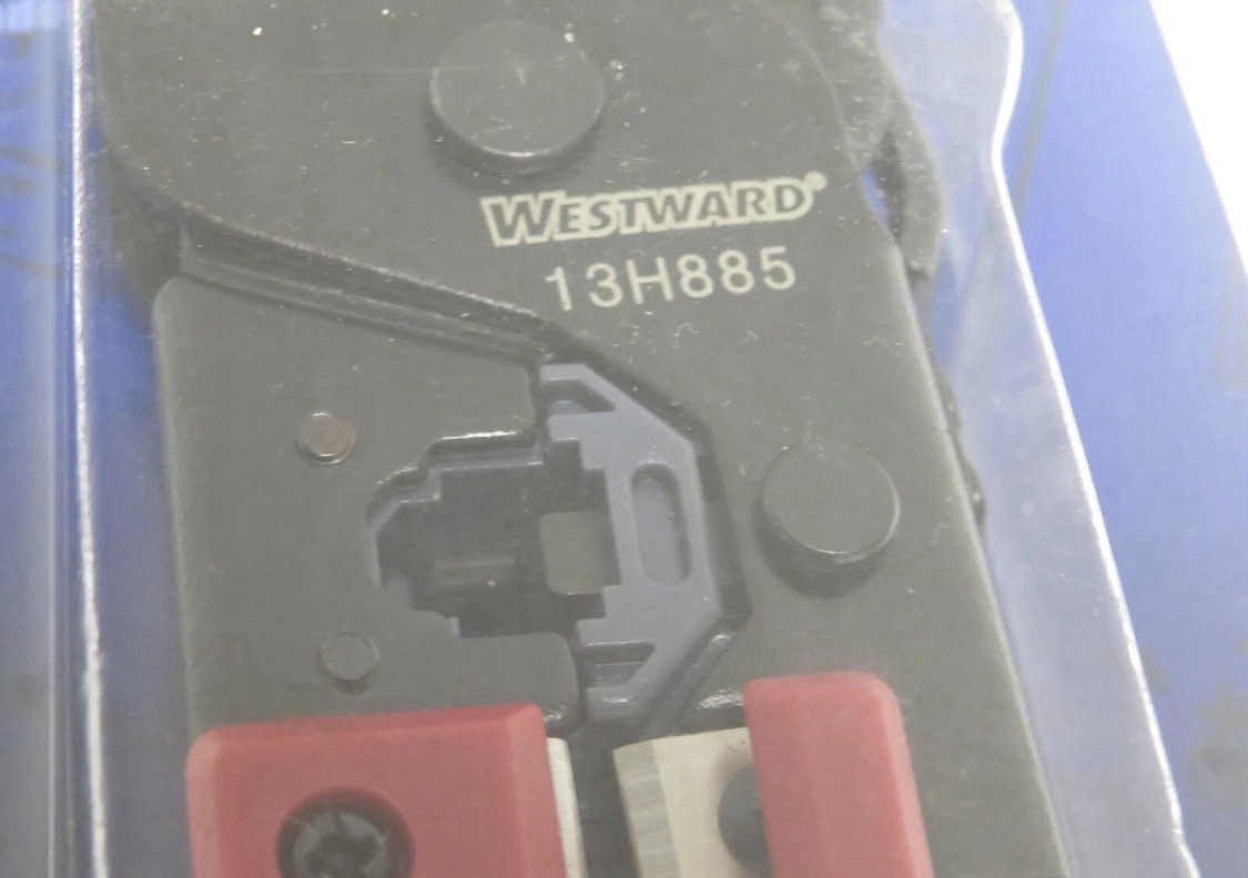 A2 Westward 13H885 Tel Modular Plug Crimper RJ11 RJ12 RJ45 7/8” New