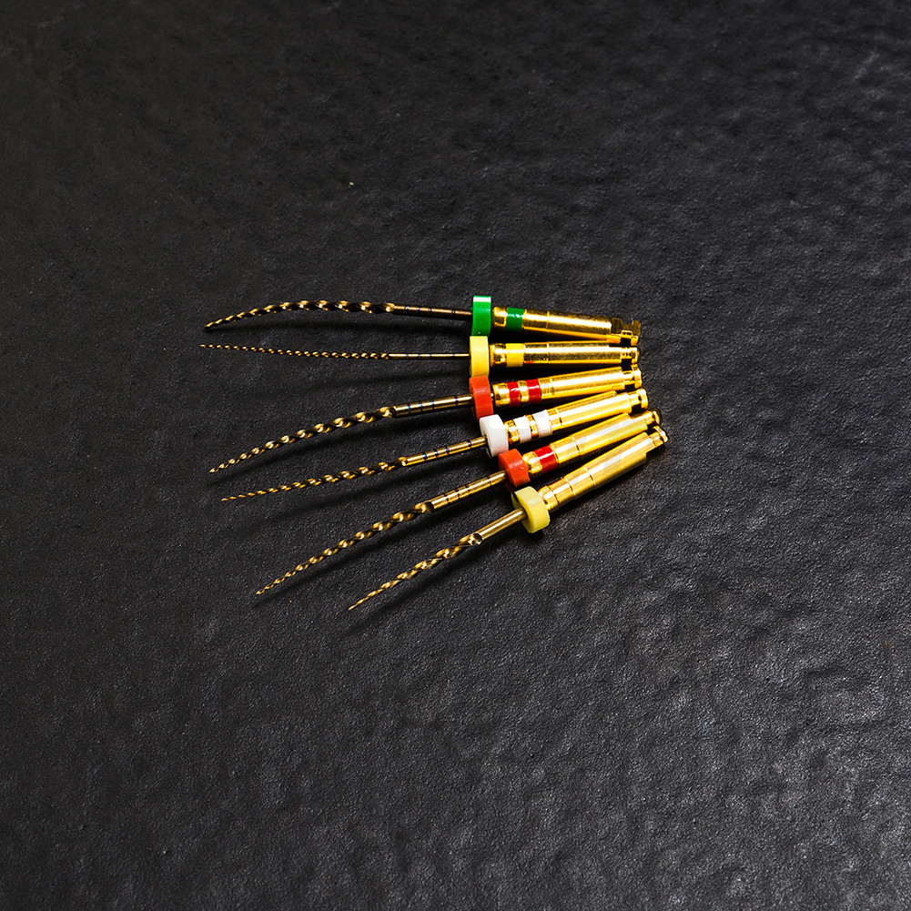 6pc Dental Endo Rotary NITI Files X3-Pro Gold Taper Root Canal Endodontic Files
