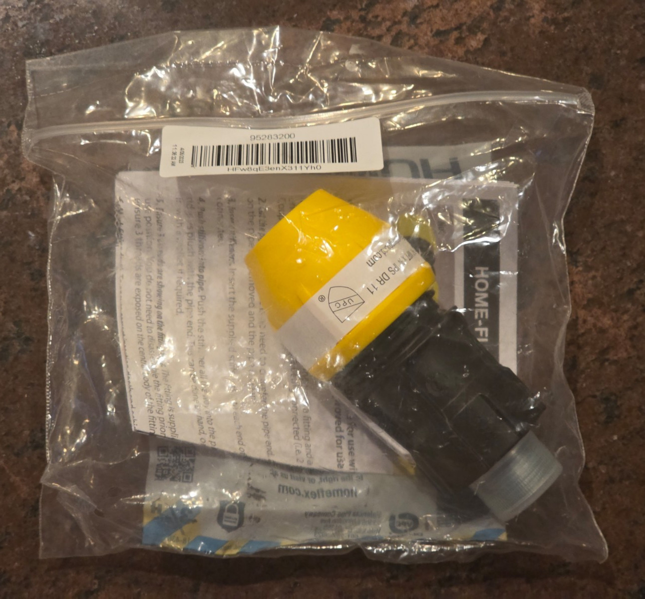 HOME-FLEX 3/4 in. Polypropylene Underground Yellow Poly Gas Pipe Conversion