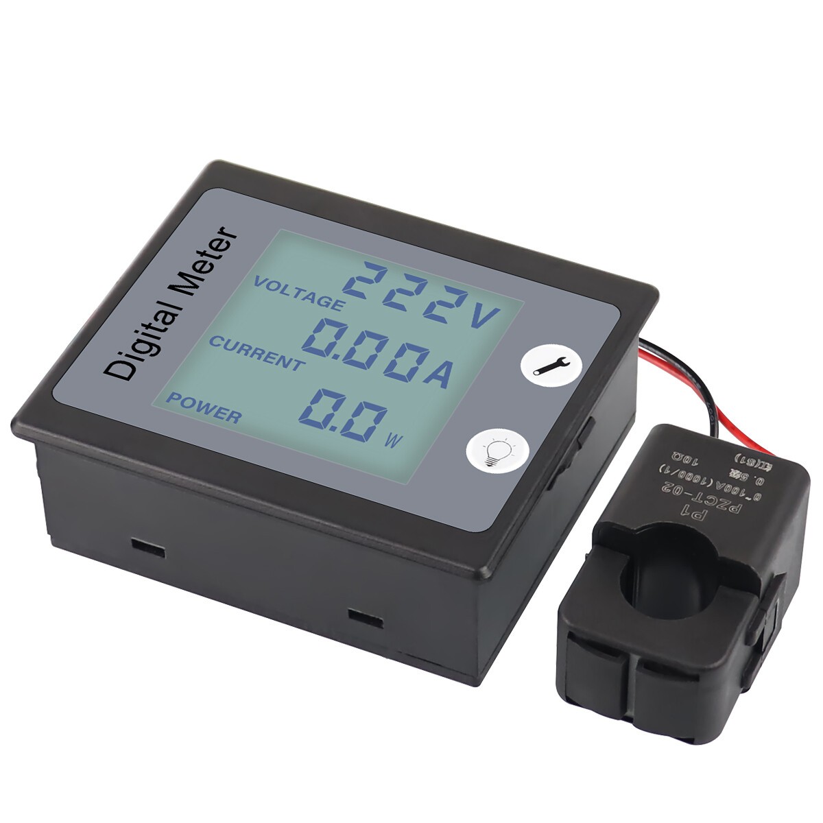 Digital AC 80-260V 100A Voltage Amp Power Energy Meter Monitor Voltmeter Ammeter