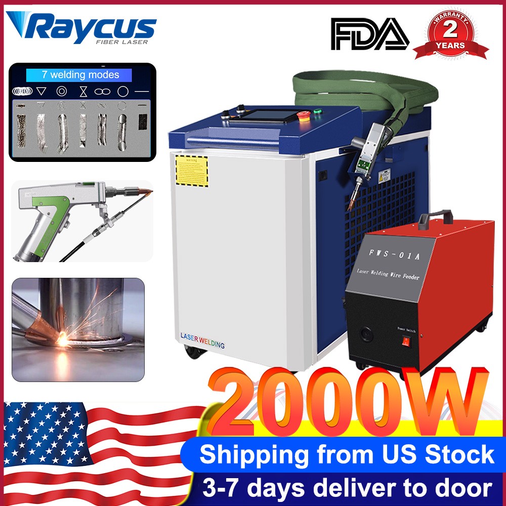 2000W Raycus Handheld Laser Welder 4 in 1 Combo Welding Machine for Car Parts