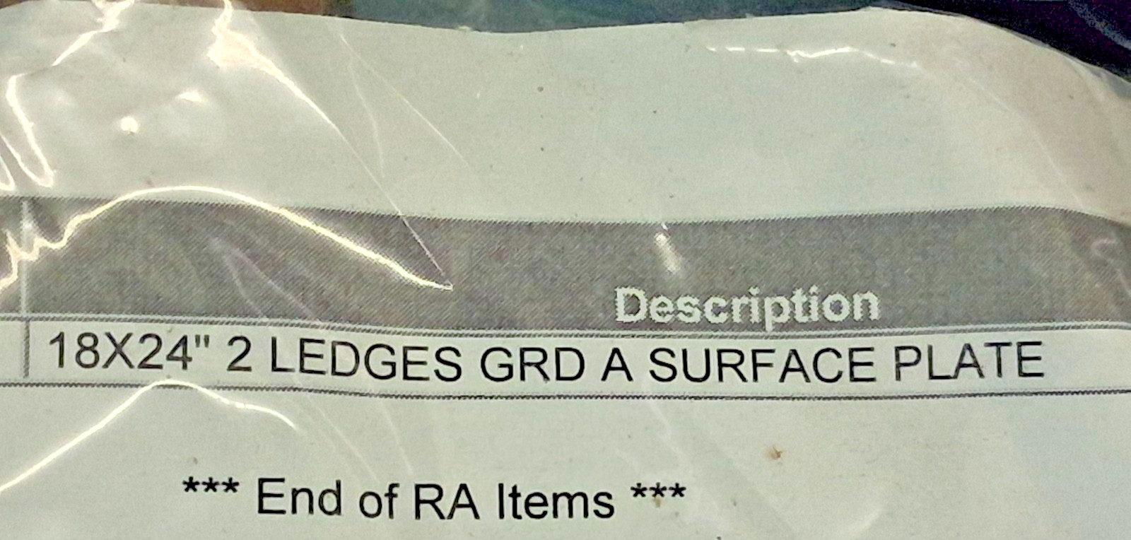 Precision Granite Inspection Surface Plate 18″ Wide 24″ Long 3″ Thick 01940527