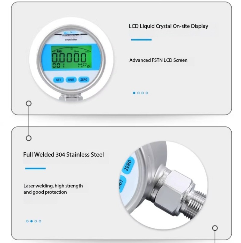 YBS80A High-Precision Digital Display Pressure Transmitter with 4-20mA Output