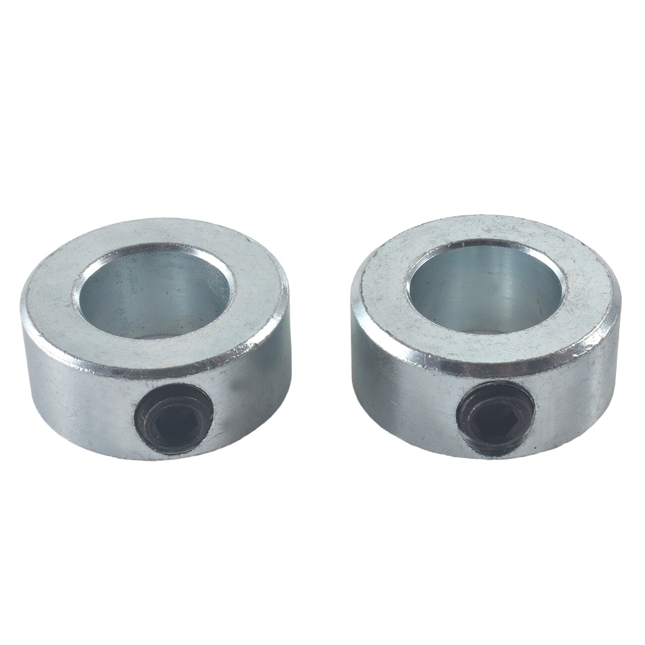 2PK 5/8″ Bore Solid Steel Zinc Plated Shaft Collars Set Screw Style