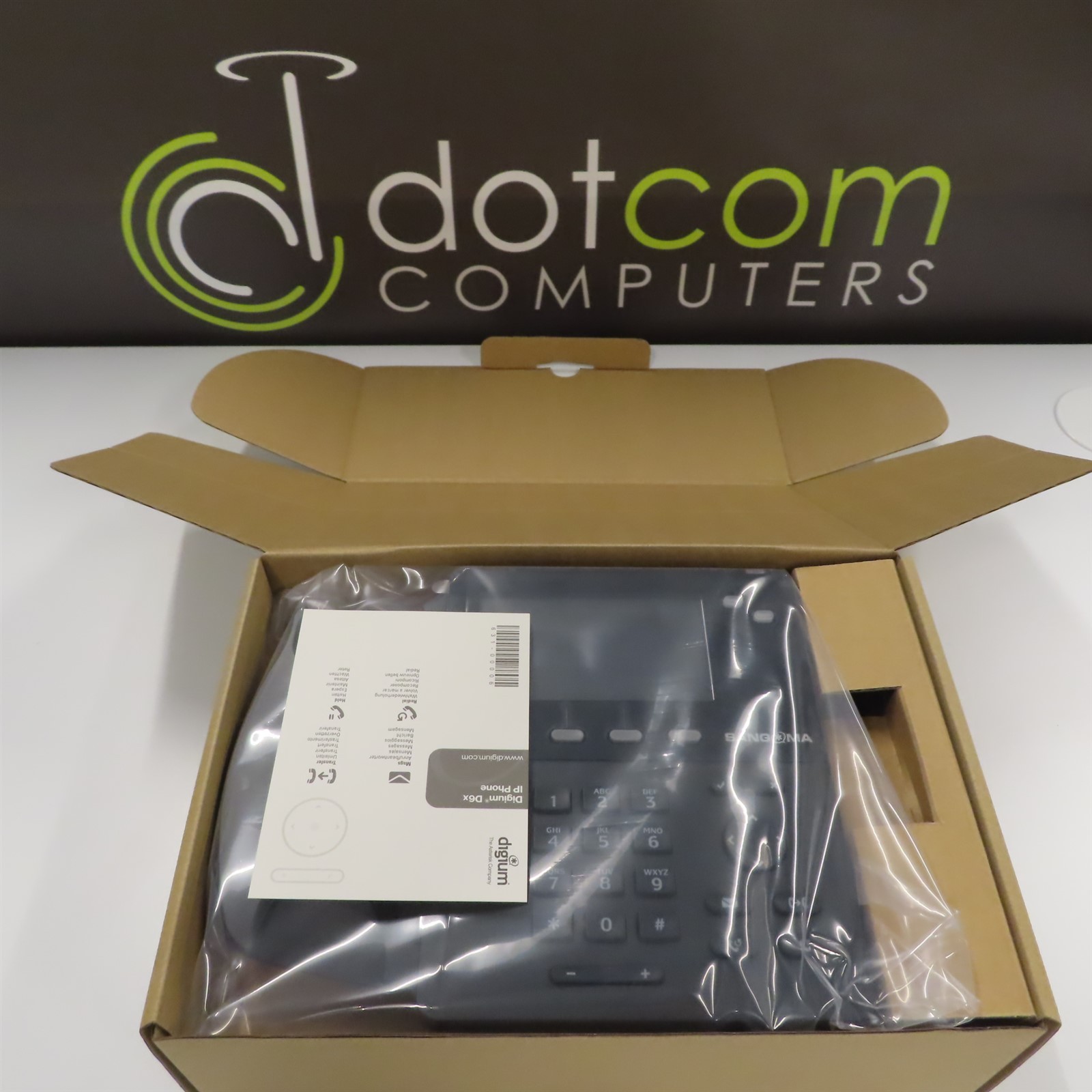 New Digium D62 2 Line Color Display Black IP Phone Sangoma 1TELD062LF Asterisk