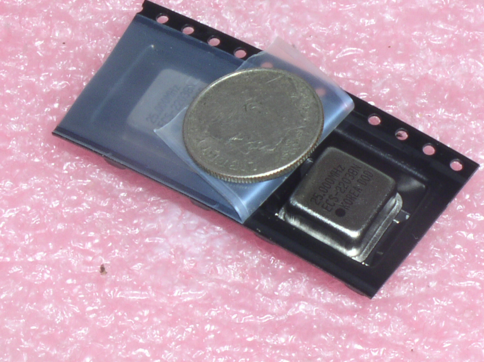 2 NEW ECS-2203BN 25.000 MHZ SMD SMT CRYSTAL CLOCK OSCILLATOR 5V HCMOS TTL USA