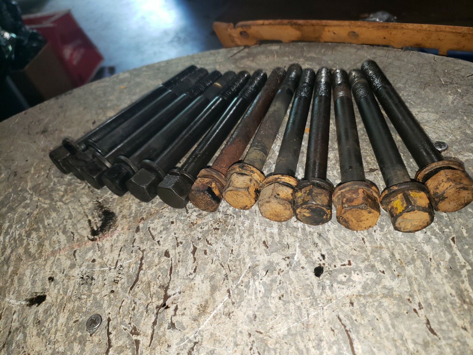 Massey Ferguson Industrial Tractor Model 500-406 engine cylinder head bolts 13