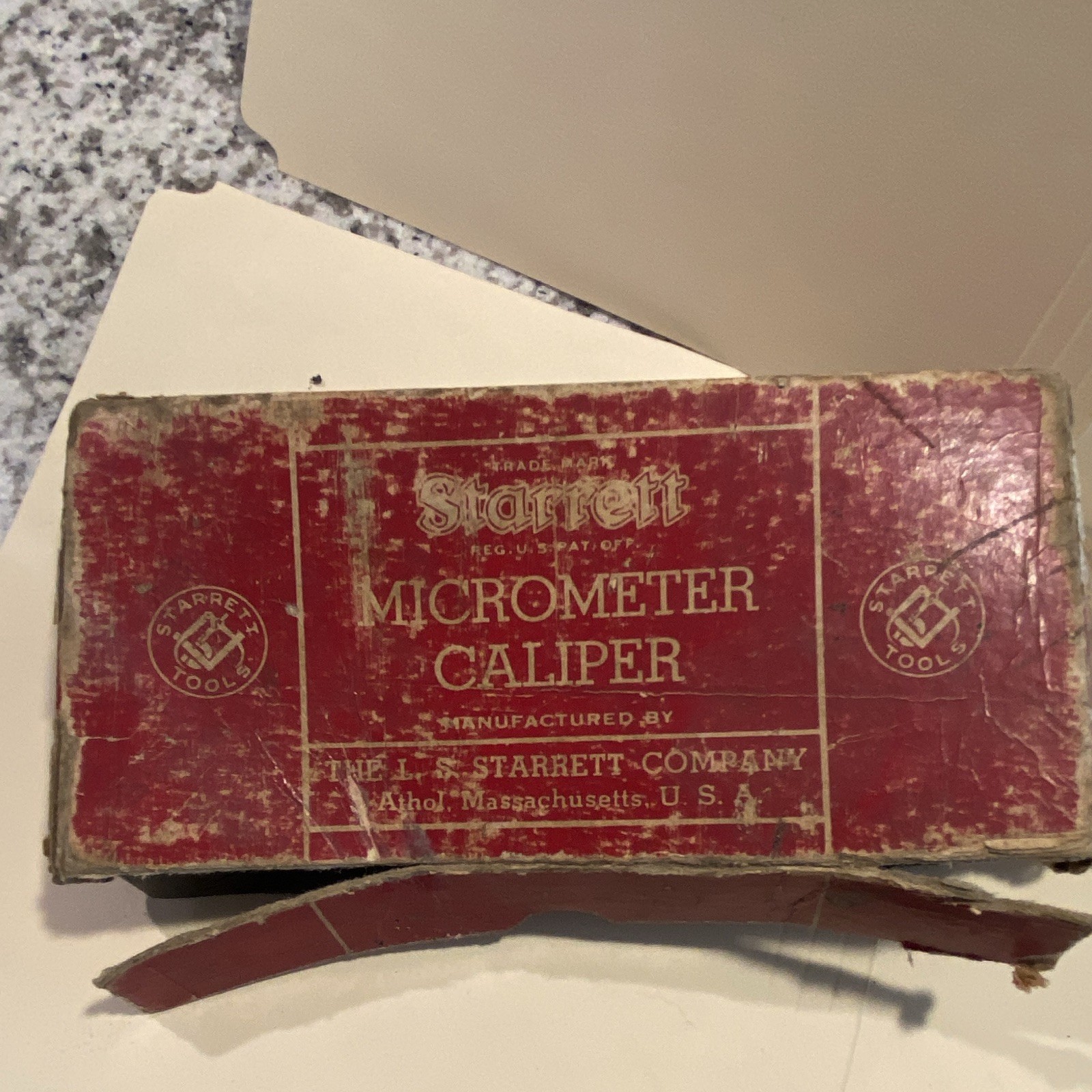 Starrett 230 Outside Micrometer 0-1 in Mechanical 0.001 in Resolution w/ Box