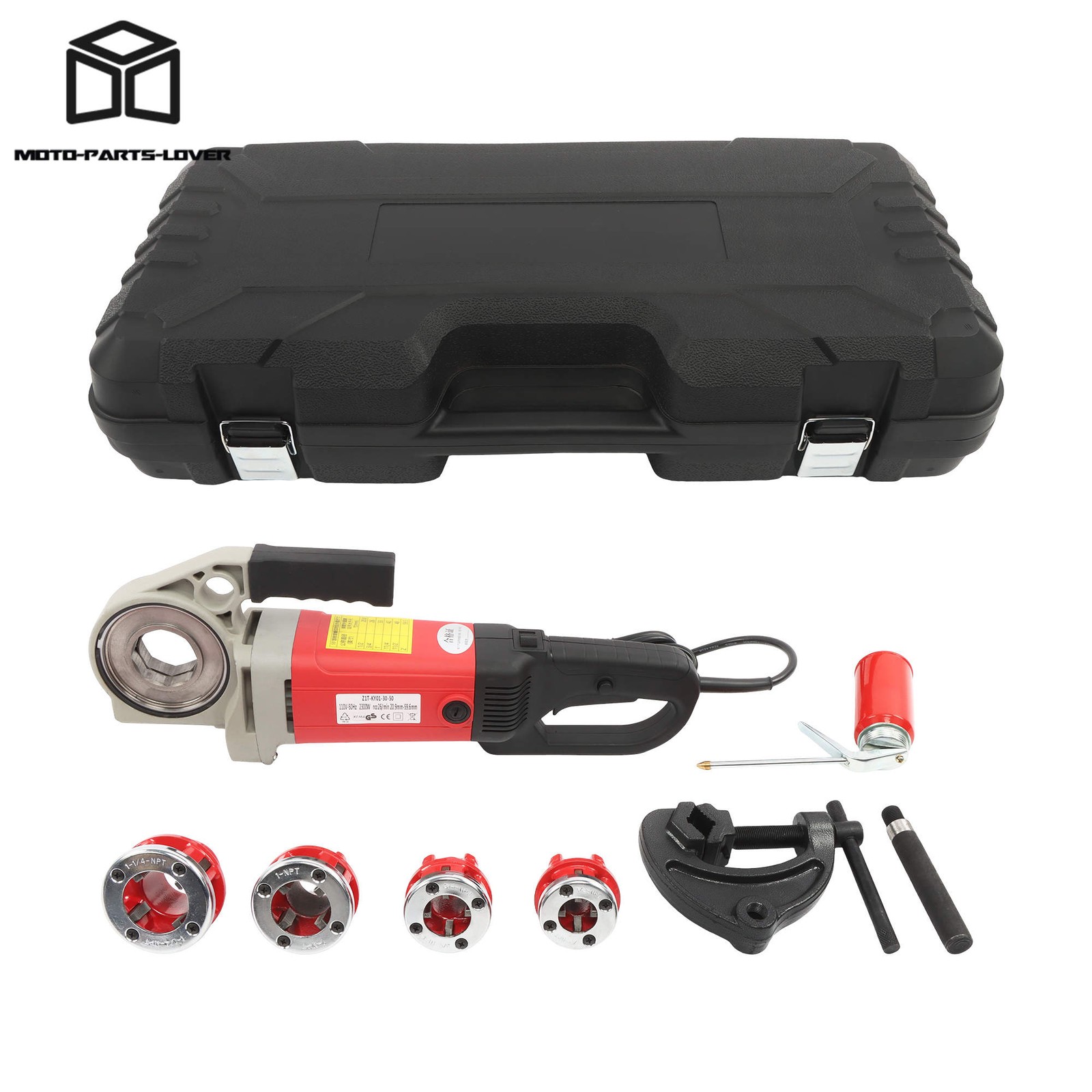 1/2-1-1/4″ Pipe Threader 2300W Electric 4 Blade Portable Threading Machine