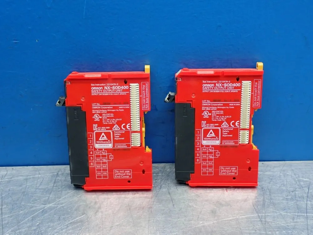 OMRON NX-SOD400 SAFETY CONTROL UNIT, 2PCS 12250980396