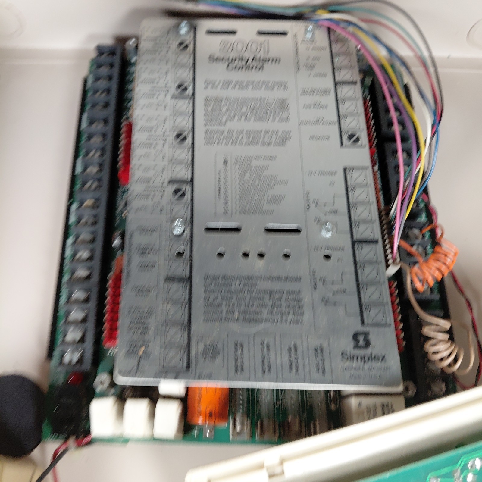 UNTESTED Simplex 3001-9001 Security and Fire Alarm Control Panel & Manuals READ