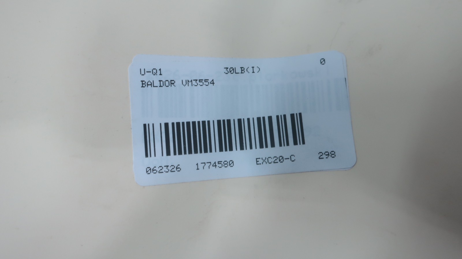 Baldor VM3554 Ac Motor 208-230v/460v-ac 1725rpm 1-1/2hp 3ph 56c