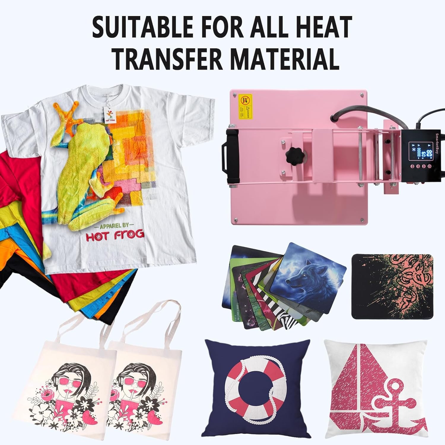 15″x15″ Digital Clamshell Heat Press Machine T-shirt Sublimation Transfer Print