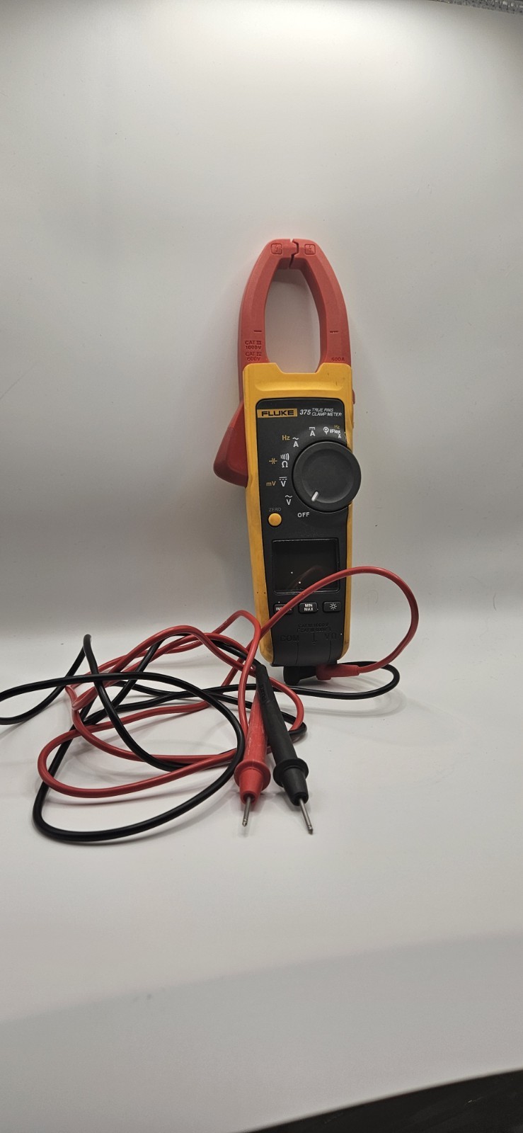 Used / Works Fluke 375 True RMS AC/DC Clamp Meter with i2500-18 iFlex Flex Cable