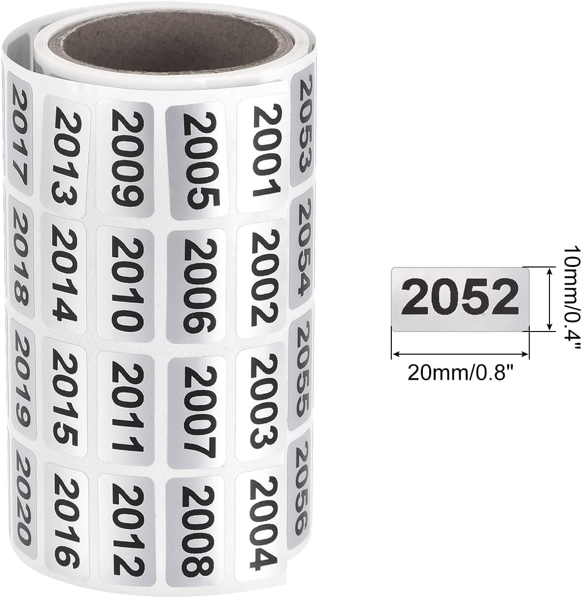 1-20000 Consecutive Number Label Stickers Inventory Control Adhesive Waterproof