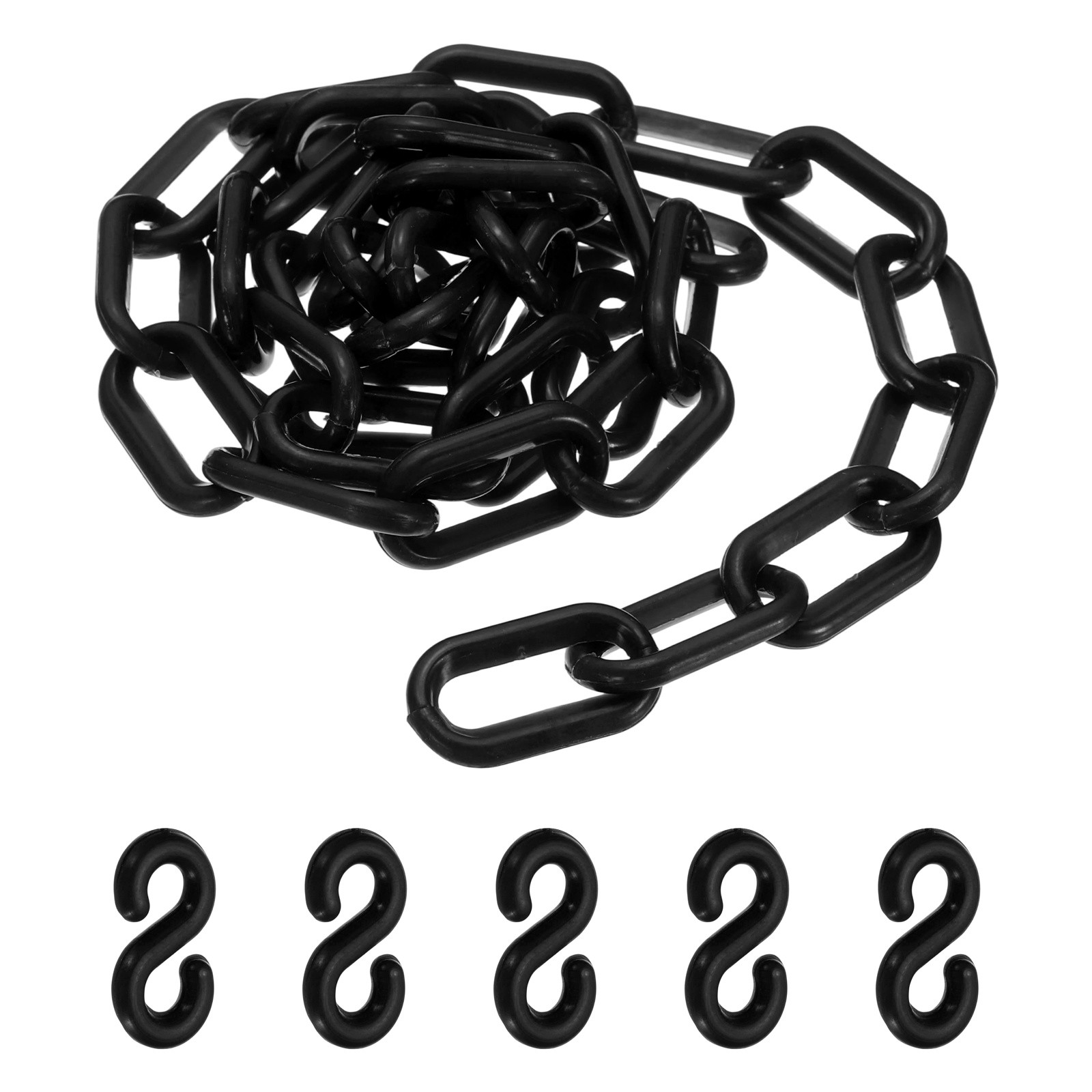 3.3Ft Black Plastic Chain CROWD MANAGEMENT 35×4.5mm Colorful Safety Link Chain