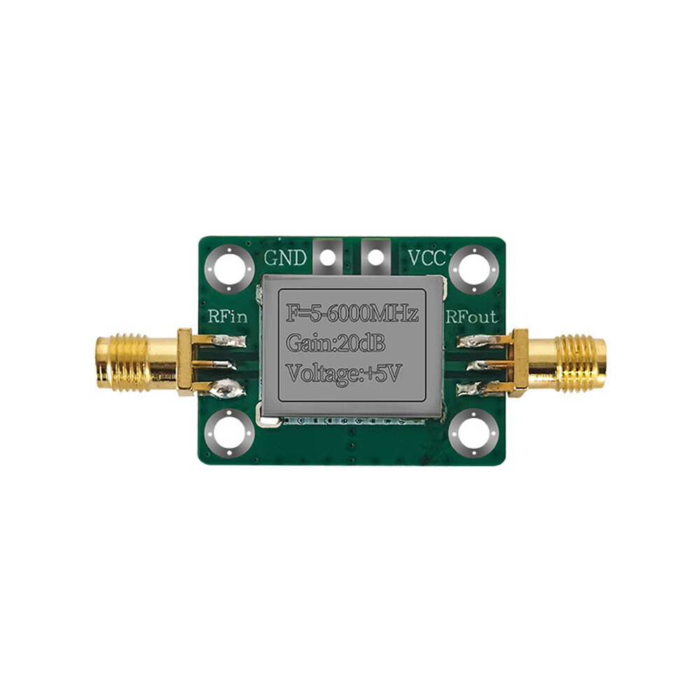 2X 20dB 5M~6GHz RF Broadband Signal Amplifier Board Gain Power Amplifier Module