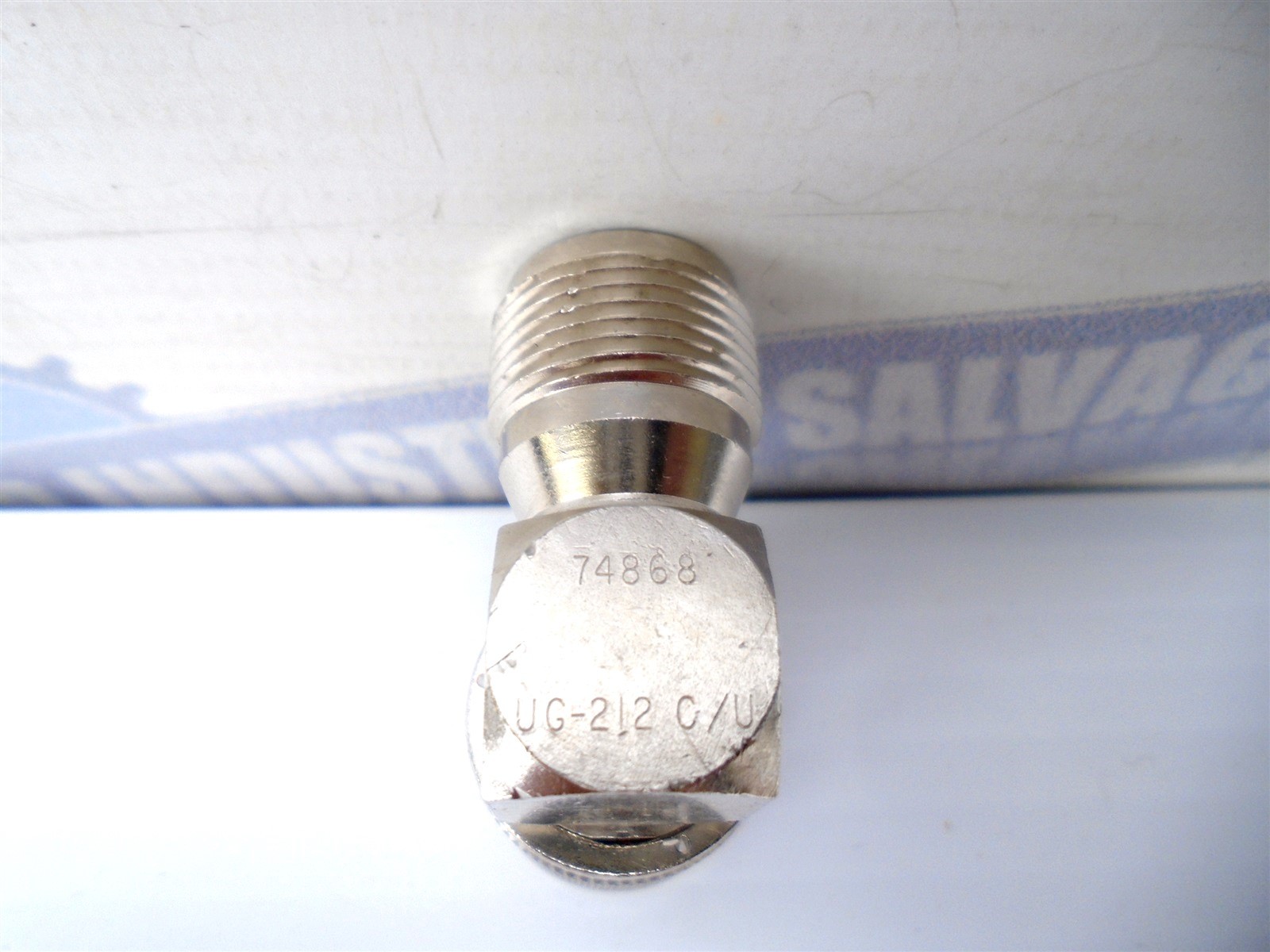 (2 Pcs) AMPHENOL – PN: 82-115 – UG212C/U – 90° ANGLE JACK-PLUG CONNECTOR -(NEW)