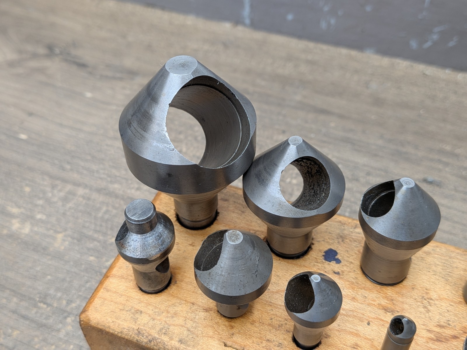 WELDON 82° HSS ZERO FLUTE PILOT COUNTERSINKS CS8-1 TO CS48, 11pc, USA MADE