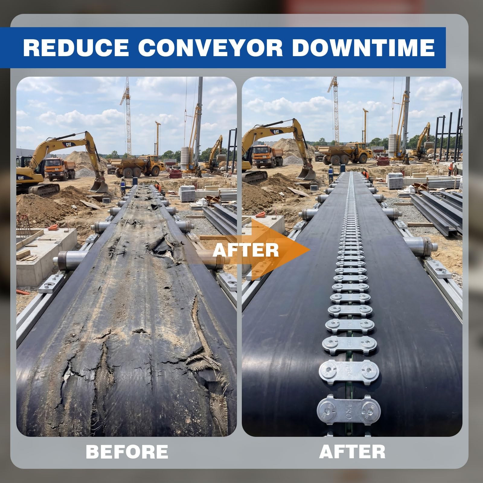 Zonon Conveyor Belt Fasteners Steel Plates for Industrial Conveyors