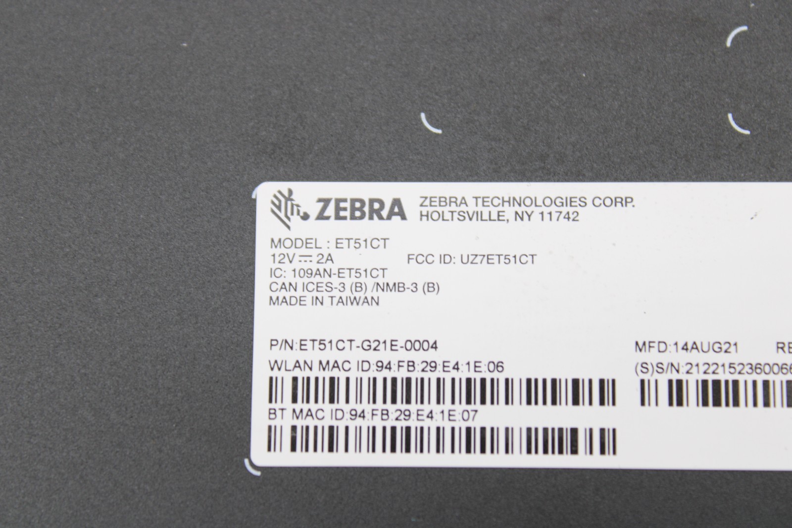 Zebra ET51CT Enterprise Android 14 GMS 32GB Tablet ET51CT-G21E-0004