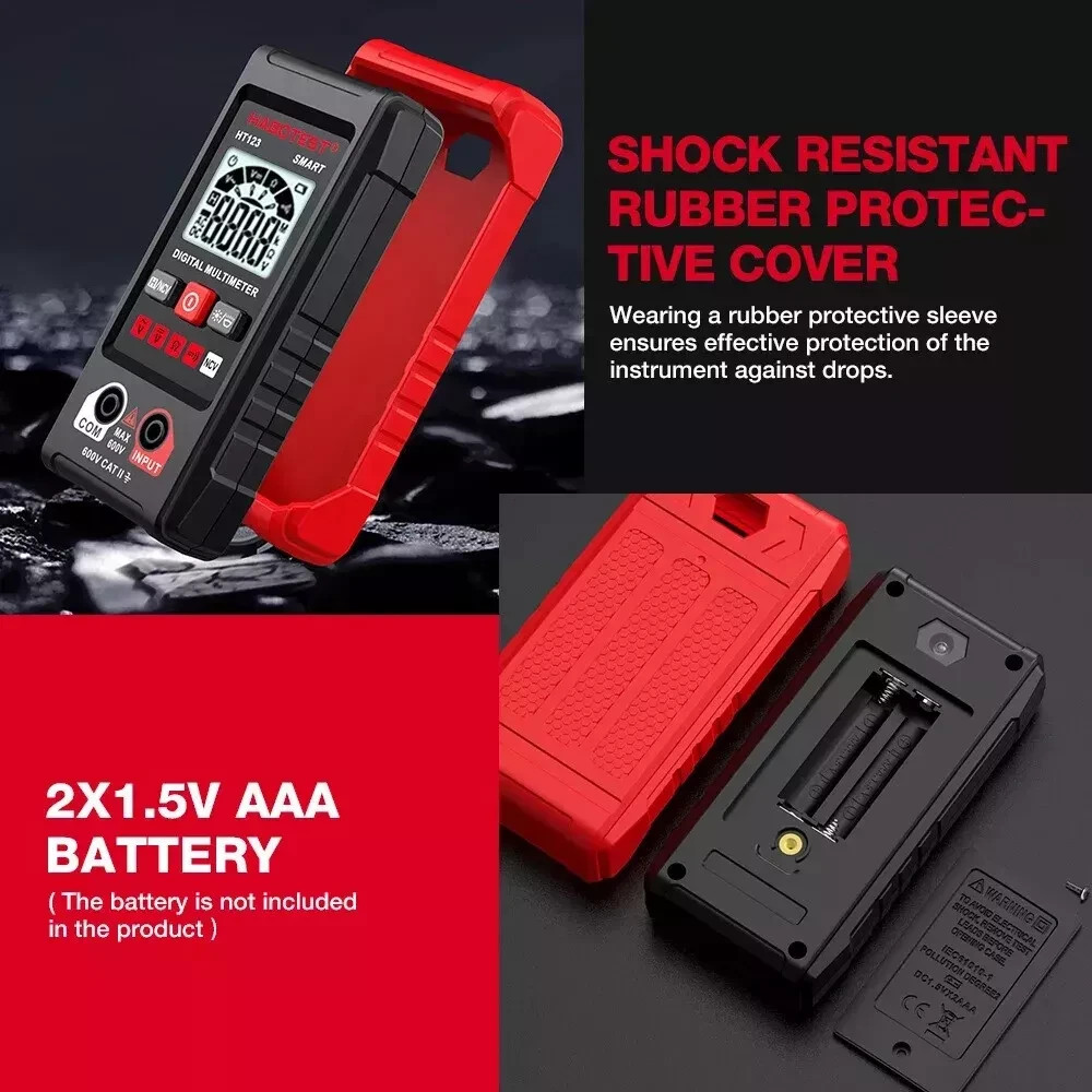 Digital Multimeter AC DC Voltmeter Ammeter Ohmmeter Volt Tester Meter WITH BATTs