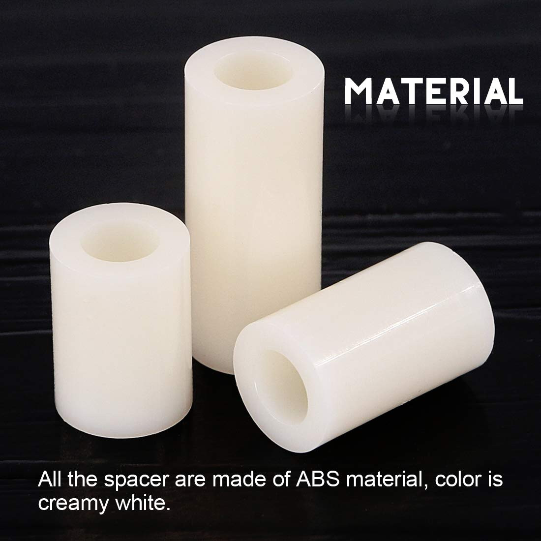 150Pcs Nylon Spacer Standoff Screw Nut Set – PA66 Plastic Assortment