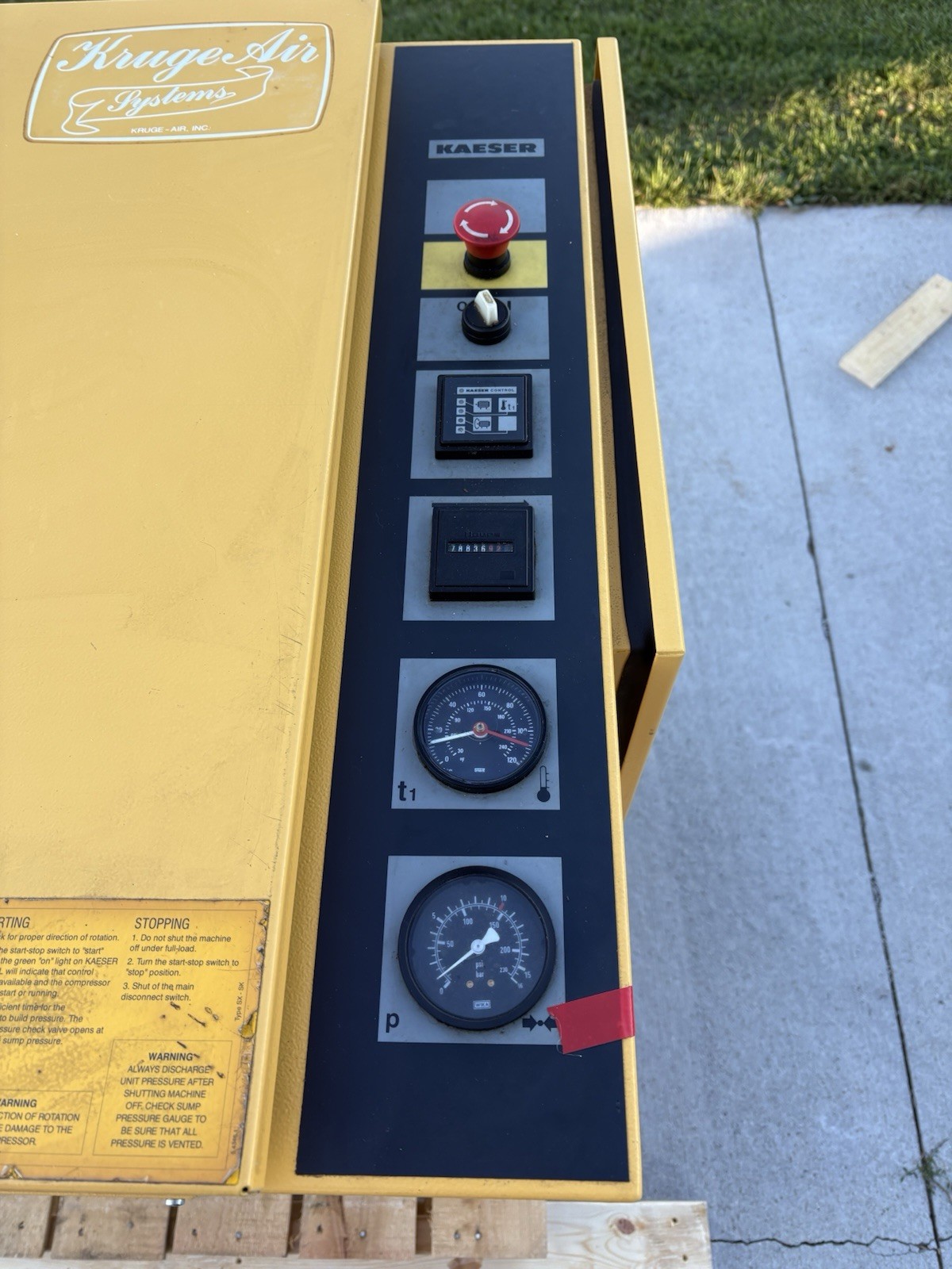 ^USED 15 HP KAESER SK-19 ROTARY AIR COMPRESSOR