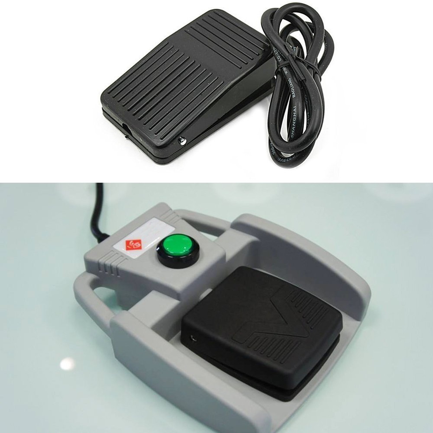 2 Pc Momentary Foot Controller Pedal Switch AC220V 10A SPDT Foot Switch