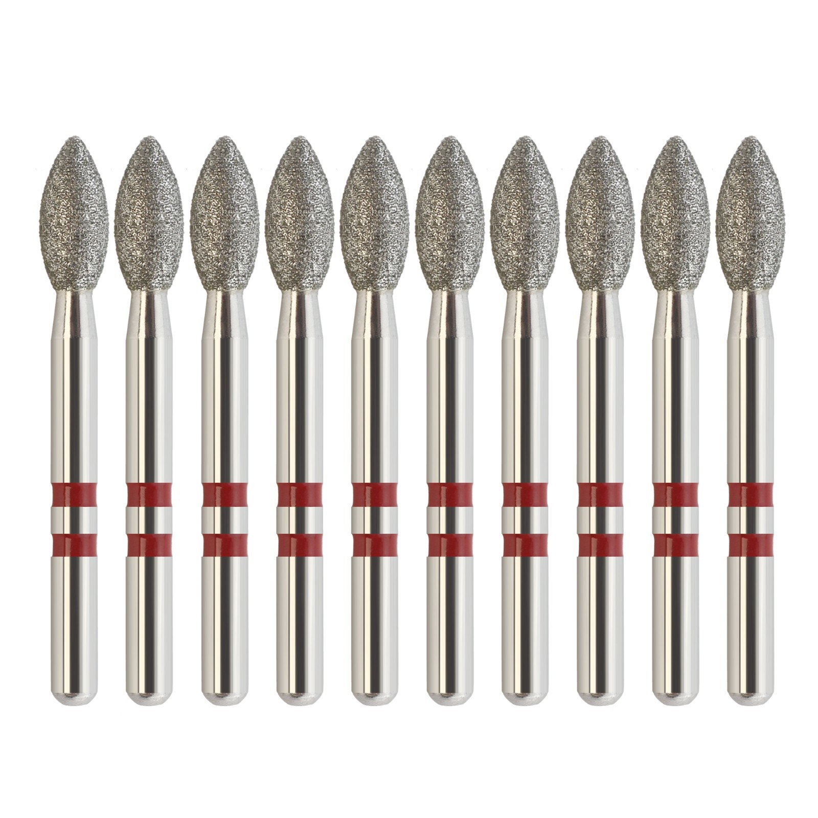Dental Zirconia Cutting Diamond Bur Z368/023F Egg Football Fine Friction Grip FG