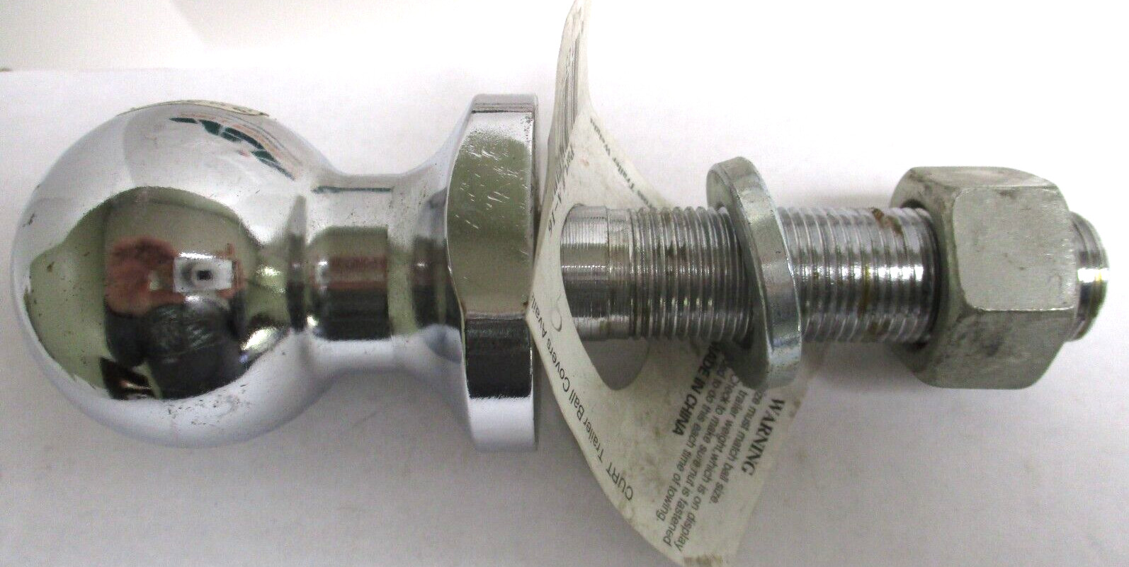 CURT , 1-7/8″ 2000 POUND CHROME TRAILER BALL, 3/4″ x 3″ SHAFT , LOT OF 3