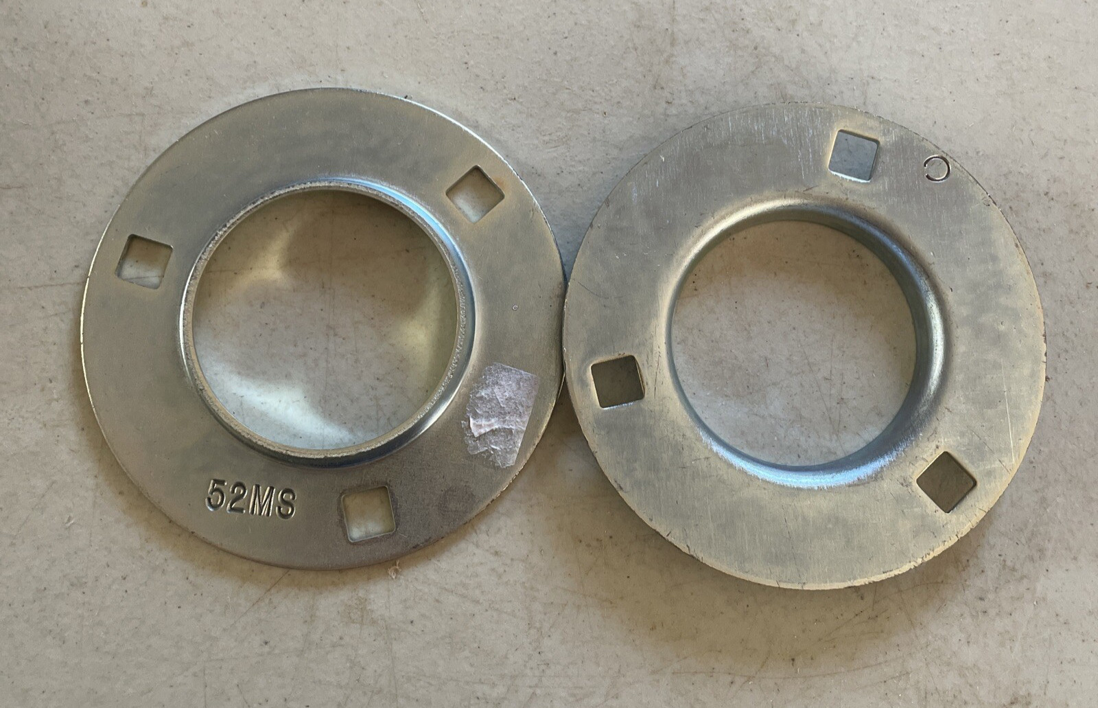 52MS Adapter Bearing Housing Flange Mount Stamping 52-MS One Pair