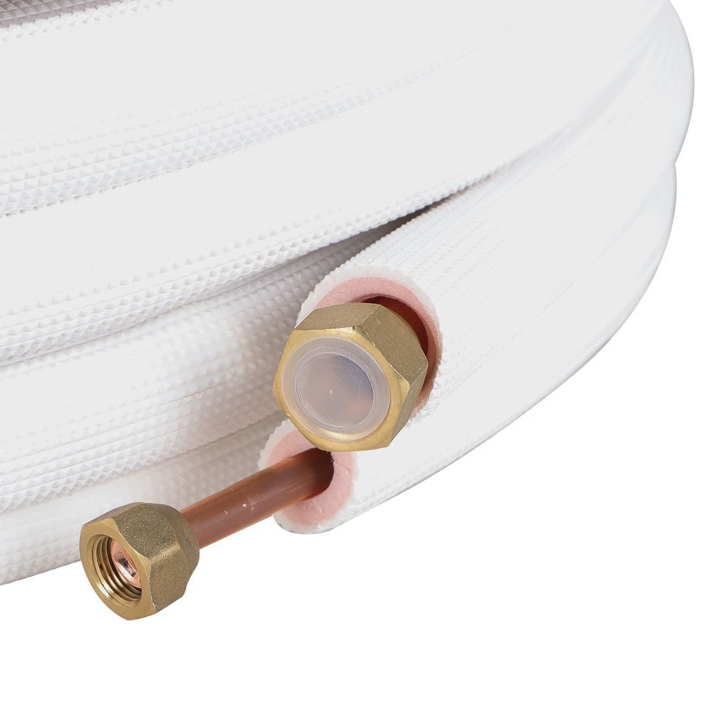 Install Kit For Mini Split Heat Pump Systems 50 Feet 3/8″-5/8″ Dia. White